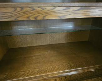 $850 Pre Sale Item - See Sale Description for purchase details. Beautiful solid wood entertainment center, 100"w x 25"d x 82"h. Pic 4 of 7