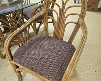 $495 Pre Sale Item - See Sale Description for details. Rattan Table Set includes table & 4 chairs. Picture 2 of 6