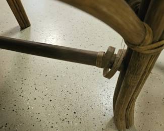 $495 Pre Sale Item - See Sale Description for purchase details. Rattan Table Set includes table & 4 chairs. Picture 6 of 6