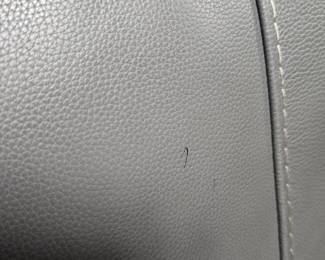 $425 Pre Sale Item - See Sale Description for purchase details. Blue leather sofa, electronic controls for reclining and fot rest. Excellent condition! 80.5"w x 33.5"d x 40.5"h Pic 7 of 7 Ink mark - could be cleaned.