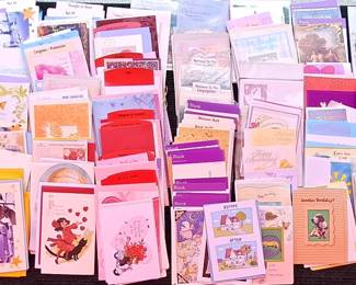 TABLE LOT NEW HALLMARK GREETING CARDS MANY OCCASIONS