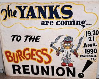 THE YANKS ARE COMING FOLD ART METAL SIGN