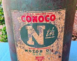 CONOCO MOTOR OIL CAN 5 GAL