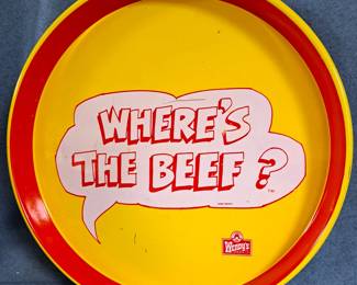 WENDYS WHERES THE BEEF TRAY 