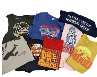 Ladies Clothing LOT Novelty T-Shirts Slush Puppie Pooh Lost in Space