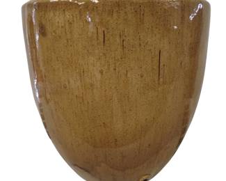 Decor Planter Glazed Stoneware Pottery Drain 15" Heavy