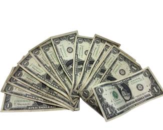 LOT of QTY=15: (G) 1963B $1 Federal Reserve Barr Note