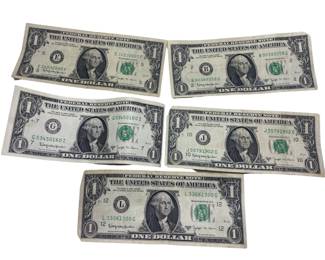 1963B Complete $1 Federal Reserve Barr Note Set
