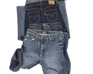 Ladies Denim Jeans LOT of 4 Gap Levi 27 Waist
