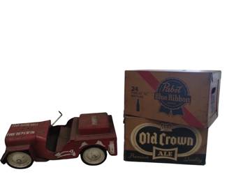 STRUCTO Ride On Jeep Willys *As-Is + Beer Cases