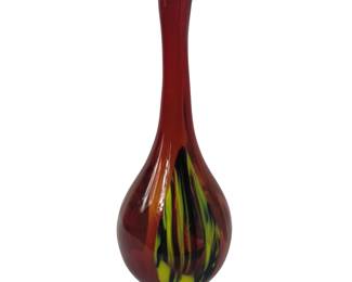14" Decor Vase Art Glass Hand Blown Pulled Pier 1