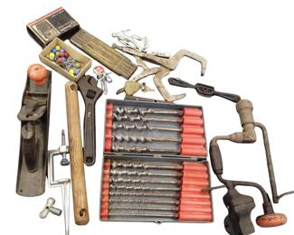 Tools Drill Bits Brace Wood Plane & More