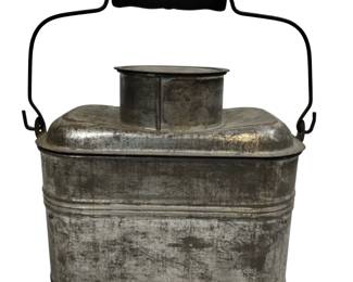 Steel Railroad or Miner Worker Lunch Box Lid Insert