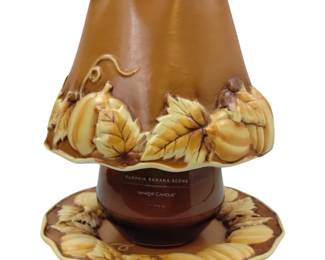 Yankee Candle Fall Candle Shade Tray Saucer Pumpkins Fall
