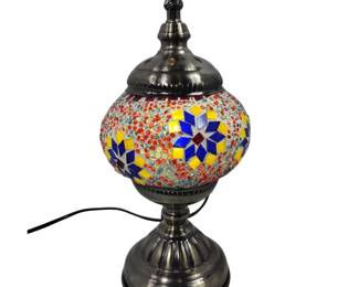 Lamp Mosaic Accent Night Light Boho Style Ornate