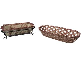 Temptations Loaf Pan Bread Basket Temptations Old World