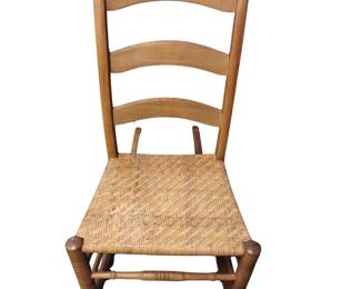 Antique Sewing Rocker Cane Seat 14-15in Seat Height Ladder back