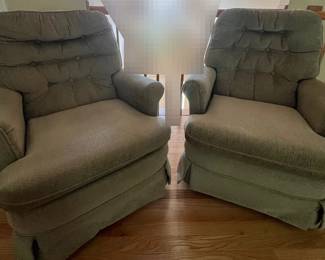 Matching Set Of Fabric Chairs