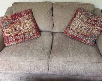 Craftmaster Furniture Fabric Loveseat, Pillows Included