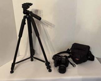 Finepix By Fuji Camera, Tripod, Bag