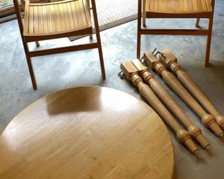 Wooden Bistro Set