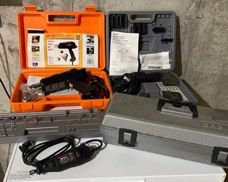 Two Dremel Handheld Sanders, Milwaukee Heat Gun