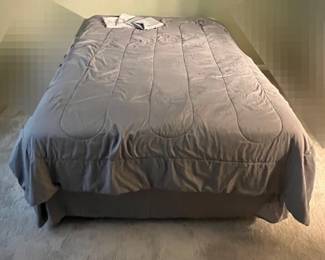 FullSize Bed Mattress, Box Spring, Metal Bed Frame  Linen Set