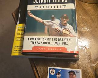 Baseball Card; Jack Ebling's book about the Tales from the Detroit Tigers Dugout