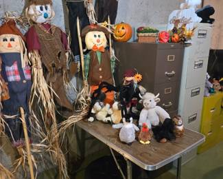 Fall & Halloween Decor; File Cabinets