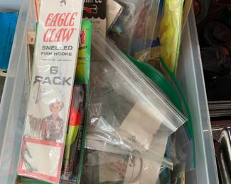 Lots of Fishing Baits, Lures and supplies.
