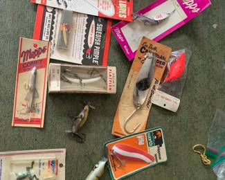 Fishing Lures Baits — Mepps Aglia; Helin’s Flatfish; Flyrod Frog; Eppinger’s Dardevle; Mepps Comet and more!
