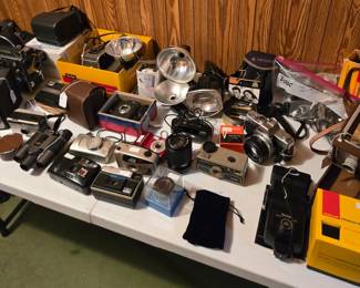 Large collection of cameras