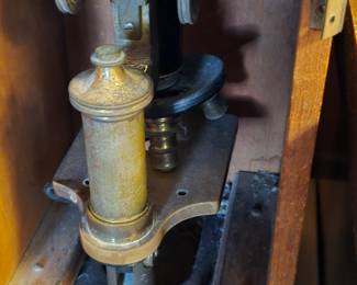 Vintage Microscope in Box