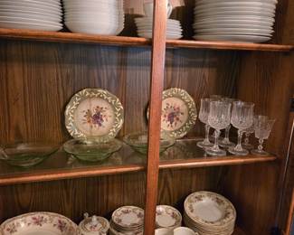 Several Dinnerware & China Sets; Crystal Glassware