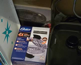 Presto Fry Pan; Oster Waffle Maker; Electric Table Grill and more!