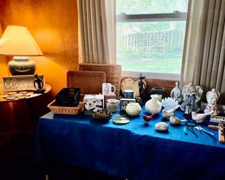 Table Lamp; Baskets; Wall Art; Mugs; Bird Figurines; Angel Figurines; Crucifex and much more.