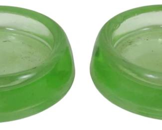 773 - 2 Uranium Green Coasters 1 x 3