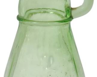 757 - Uranium Green Syrup Pitcher 6.5"