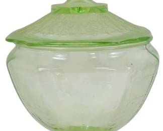 739 - Uranium Green Princess Glass Candy 8.5"