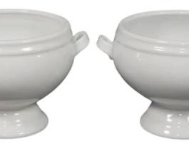 702 - 4 Milk Glass Bowls 4"