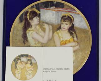 655 - Two Little Circus Girls - Auguste Renoir Plate
