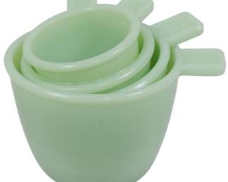 735 - Jadeite 4pc Measure Cup Set