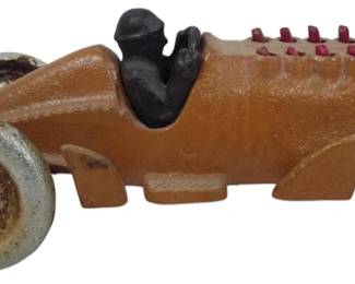 748 - Cast Iron Racer Car 4 x 10 x 4