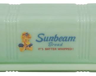 732 - Jadeite Sunbeam Stick Butter Dish 2.5 x 7 x 3