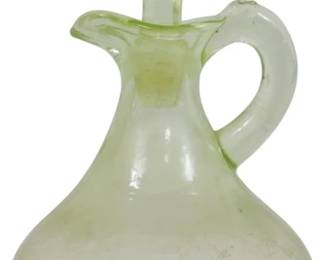 771 - Uranium Green Depression Cruet 5.5