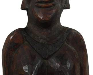 837 - Carved Tribal Art Wooden Mask 24.5"