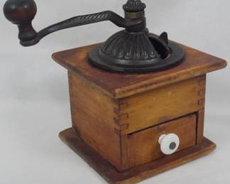 644 - Vintage Coffee Grinder 8.5"