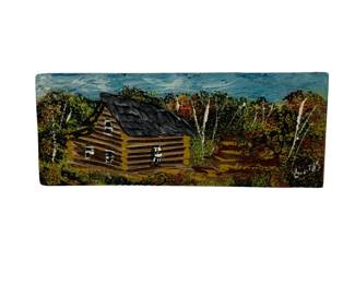 1025 - Hand Painted Trowel 10.5 x 4.5 x 3