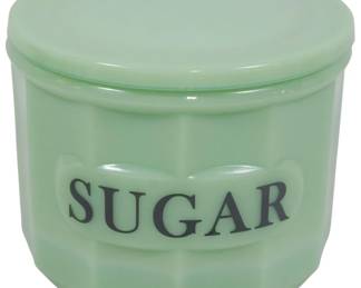 729 - Jadeite Sugar Jar 3.5"