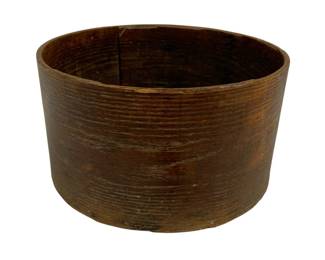 1024 - Round Wood Container 7 x 12